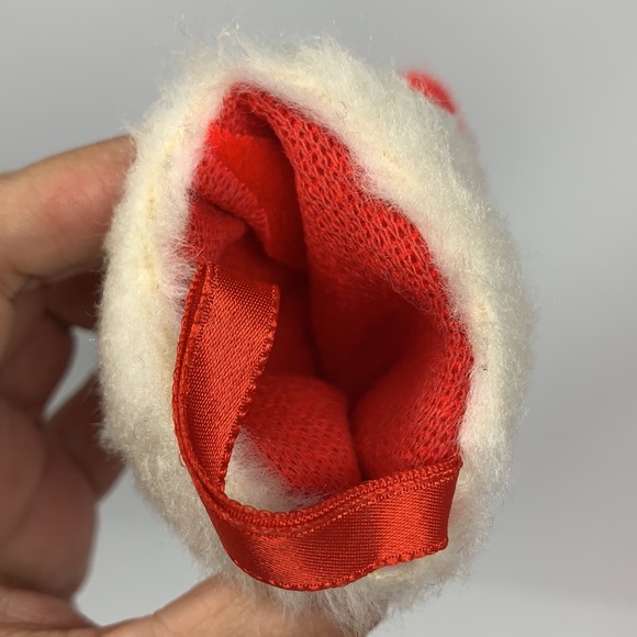 Red Santa Claus small Christmas stocking vintage - Picture 7 of 11